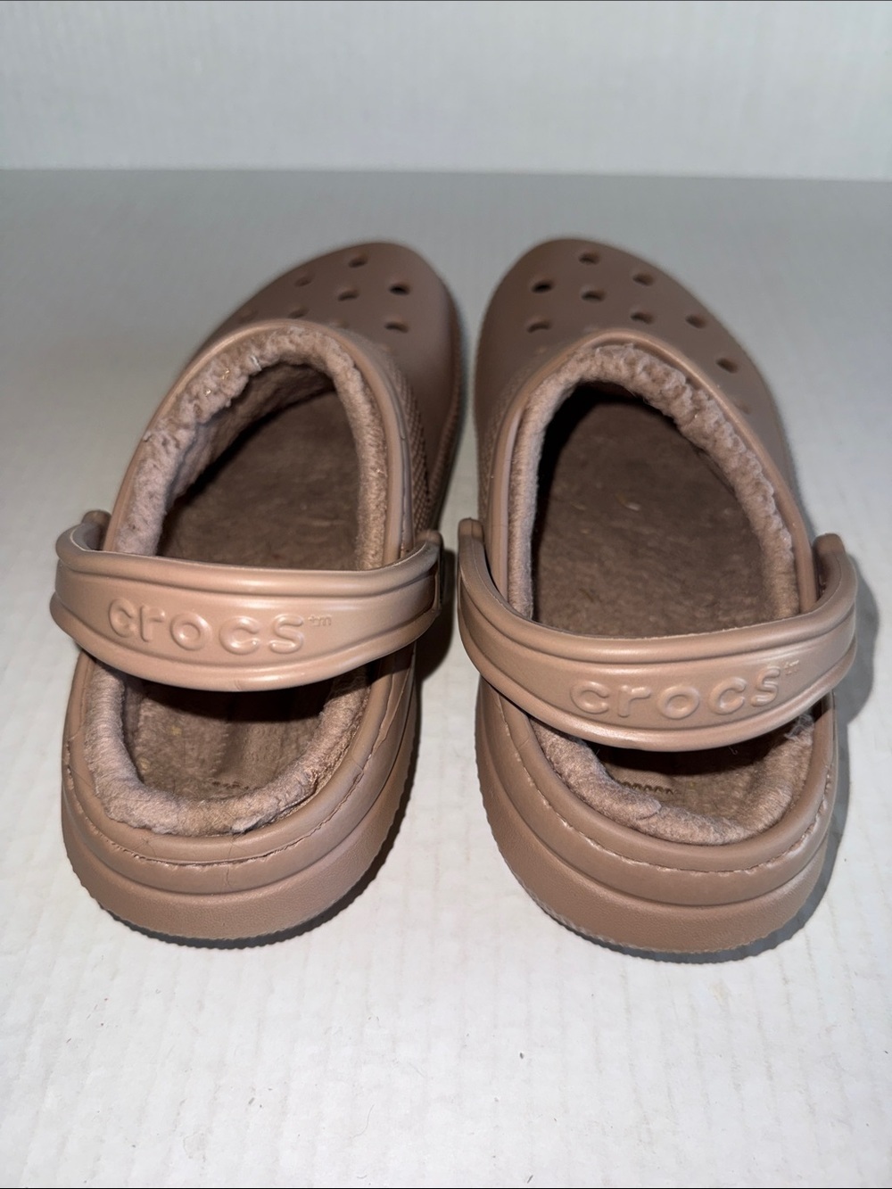 Crocs Tan Classic Lined Clogs - Picture 8 of 11